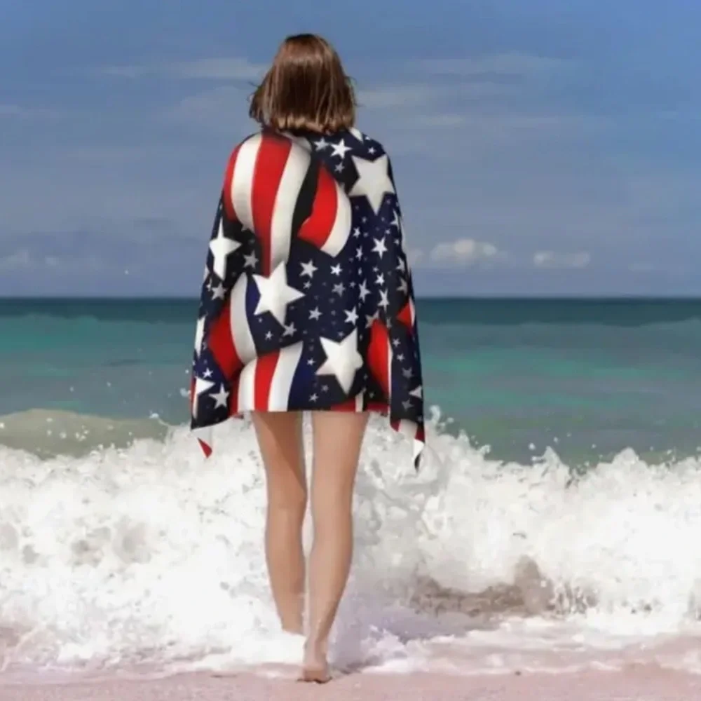 🇺🇸 XL Patriotic Star and Stripe Towel